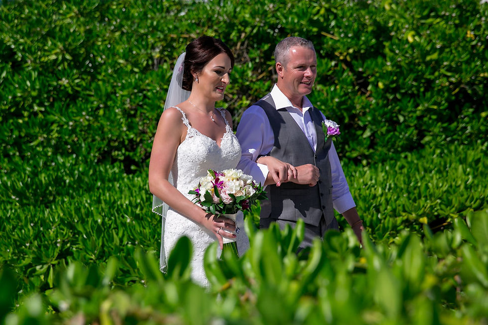 Bride and groom portraits at Dreams Tulum in Riviera Maya