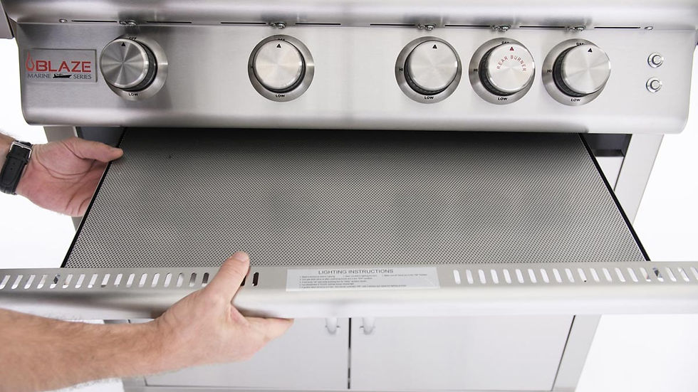 Thumbnail: BLZ-3PRO-DPFG Blaze Grill Drip Pan Flame Guard for LUX 3-Burner Grill