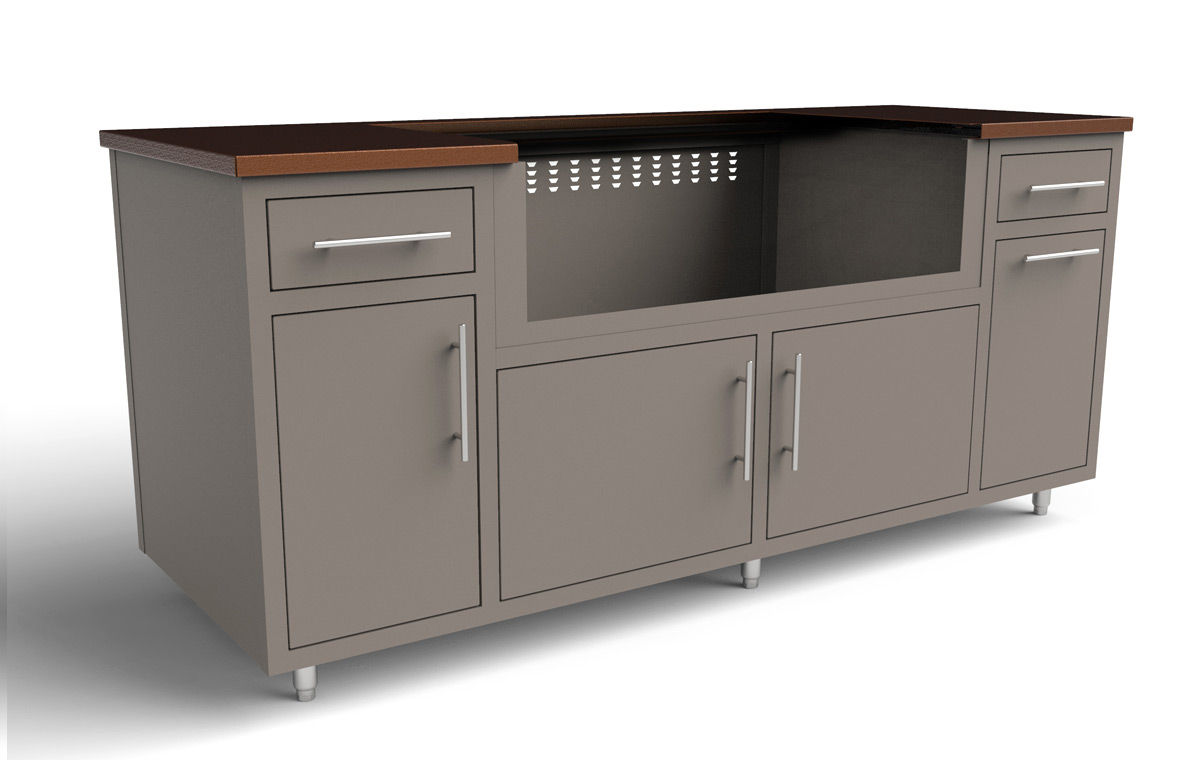 Coastal Large Edition Outdoor Kitchen Island COGI-79.25-LE