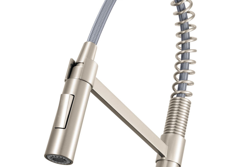 Thumbnail: Ruvati Seneca Modern Pre-Rinse Pull Down Kitchen Faucet – RVF1243BN