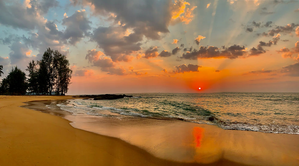 beautiful khaolak beach in Thailand