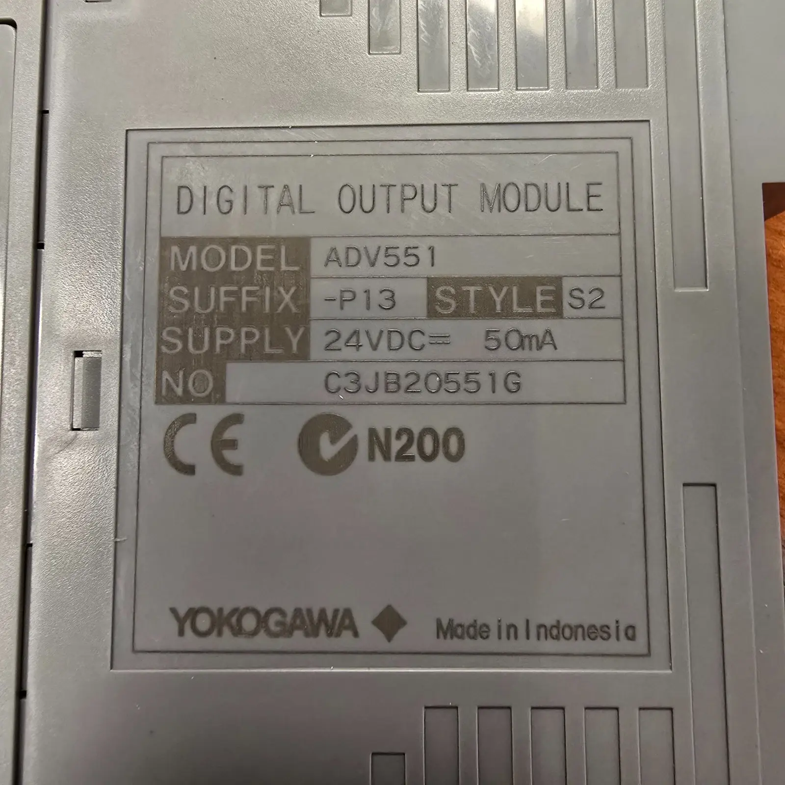 Yokogawa Digital Output Module ADV551-P13 S2
