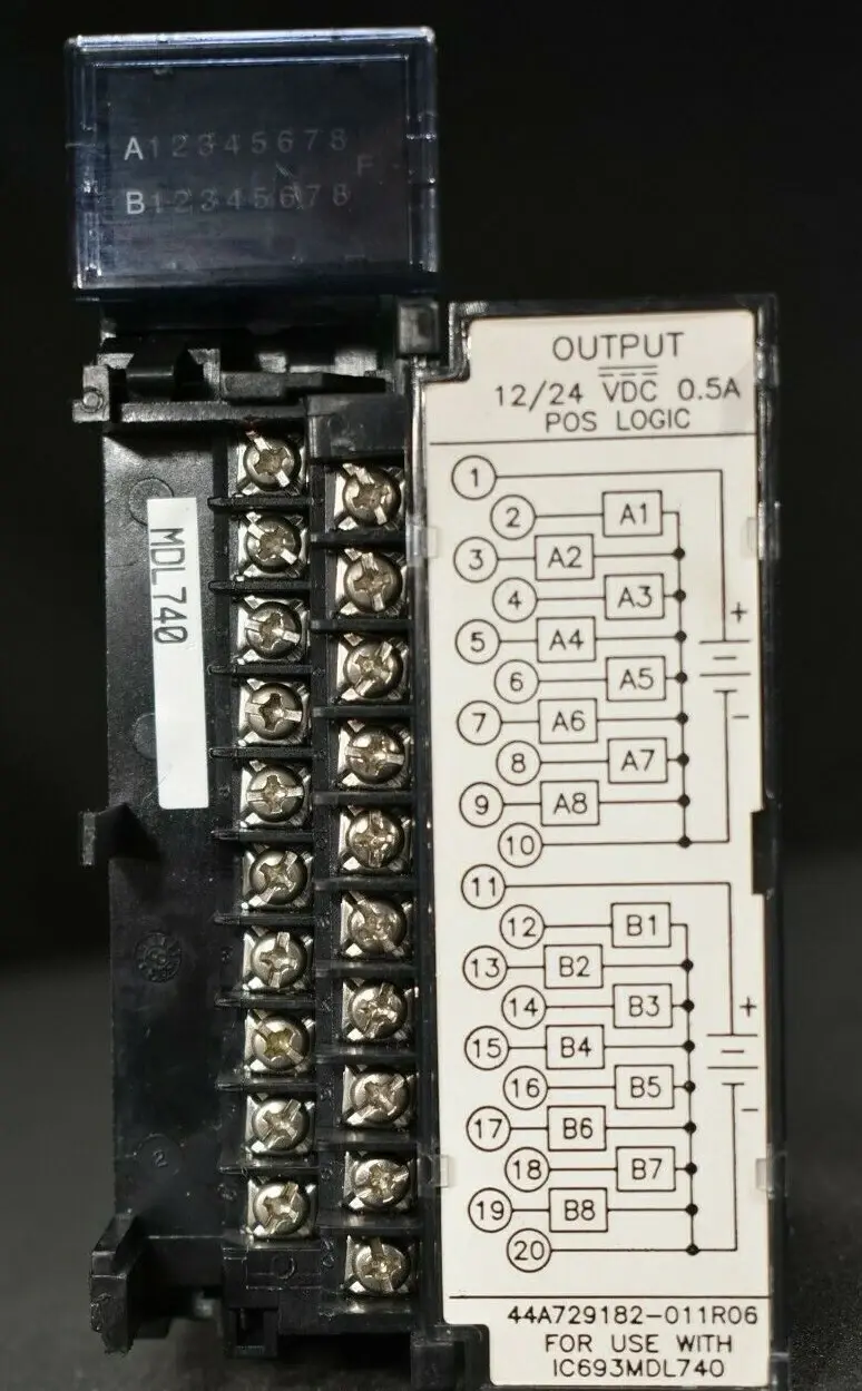 Thumbnail: GE FANUC IC693MDL740F OUTPUT MODULE POS LOGIC 16PT 12/24VDC 0.5A