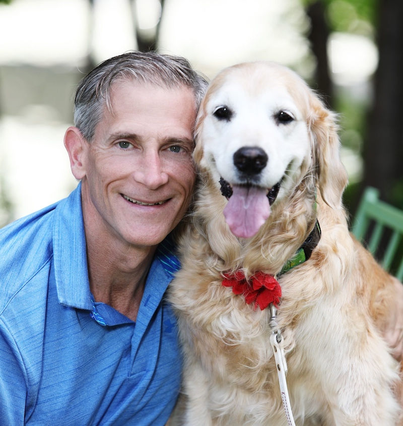 Boston Dog Lawyers founder Jeremy Cohen with his beloved dog Maisey