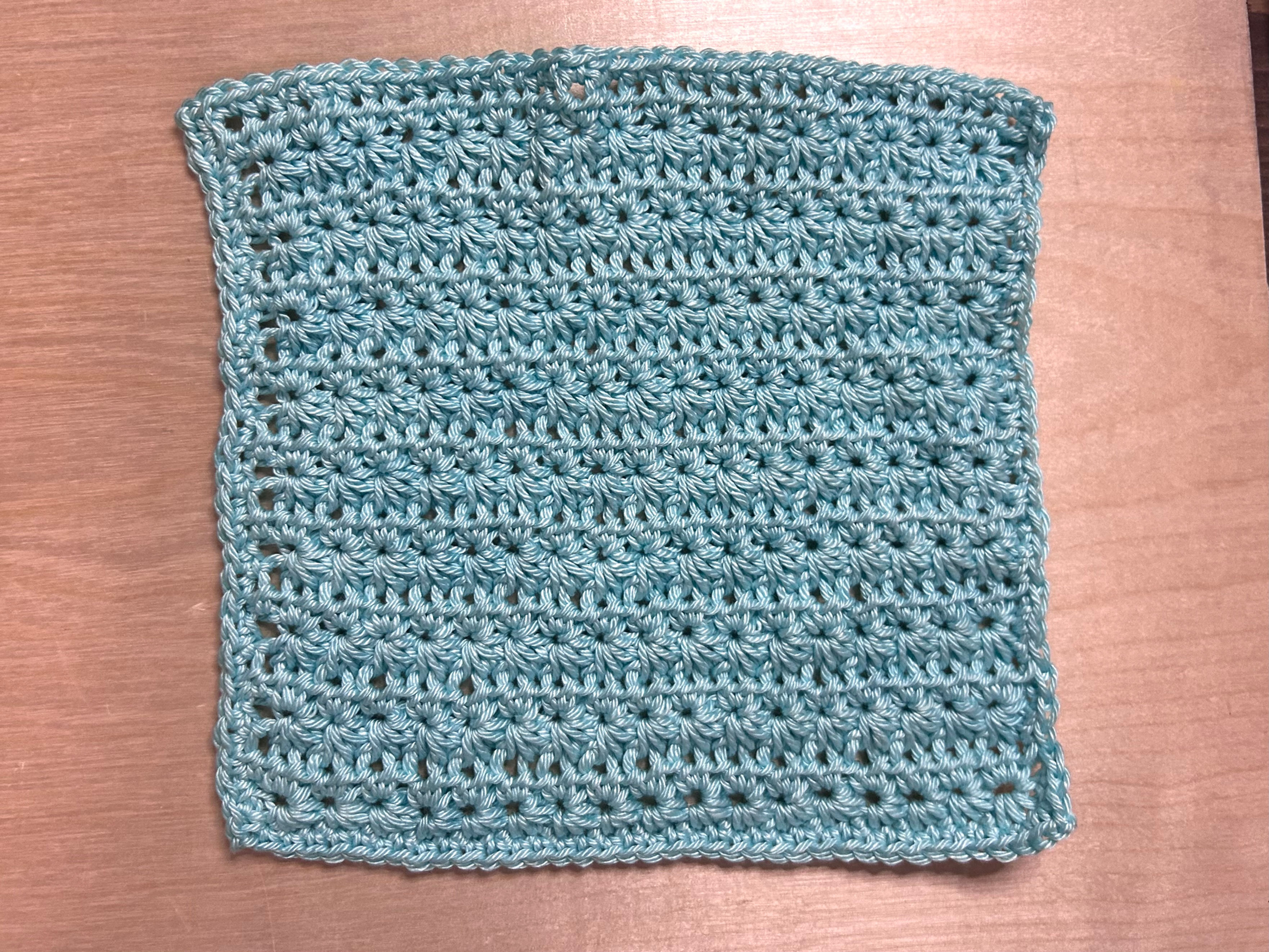 Star Stitch Crocheted Washcloth Pattern