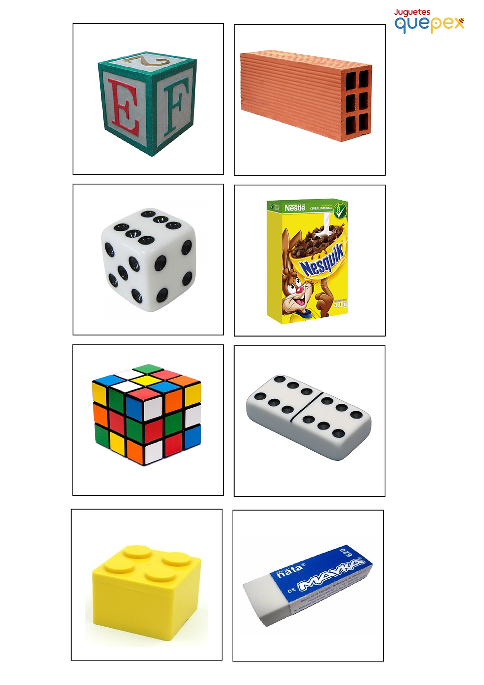 Miniatura: Tarjetas montessori tres partes figuras geométricas 2d y 3d