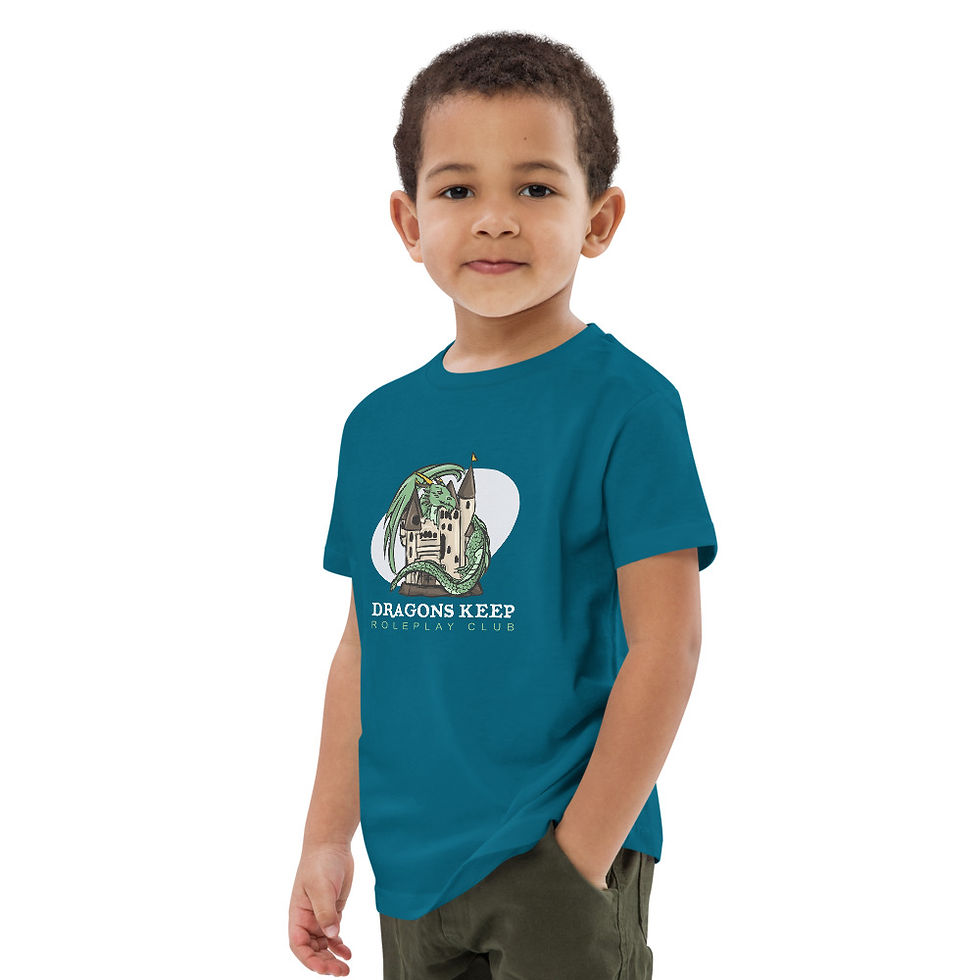 Thumbnail: Organic cotton kids t-shirt (White Text) - Soft & Tailored Fit