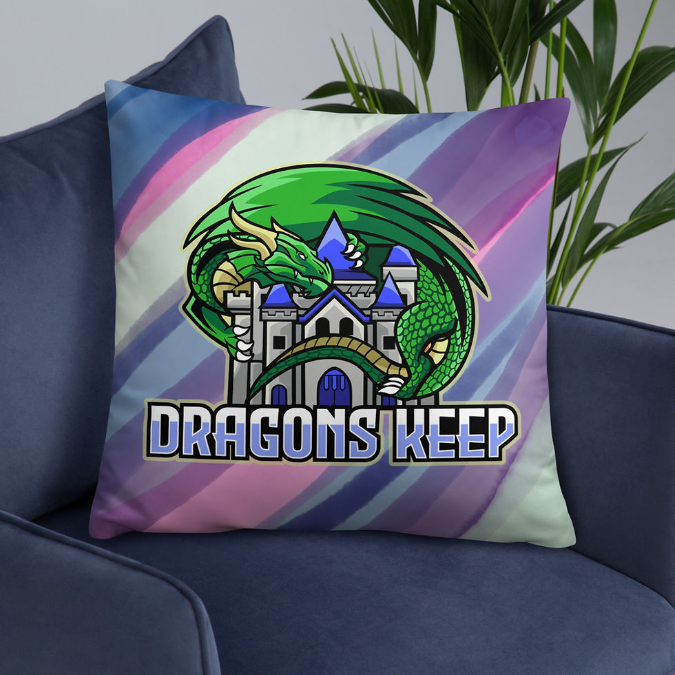 Thumbnail: Purple Swirl Pillow (Mascot Logo) - Soft & Smooth Texture