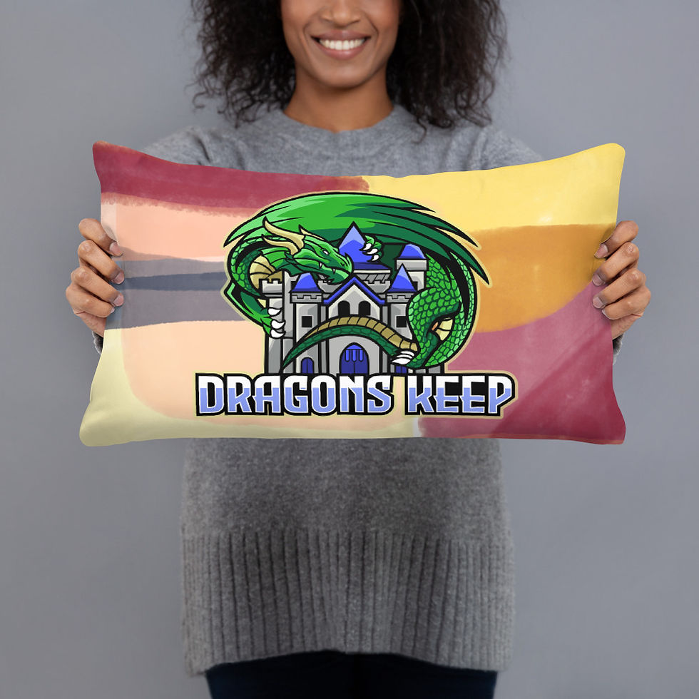 Thumbnail: Sunset Pillow (Mascot Logo) - Soft & Smooth Texture
