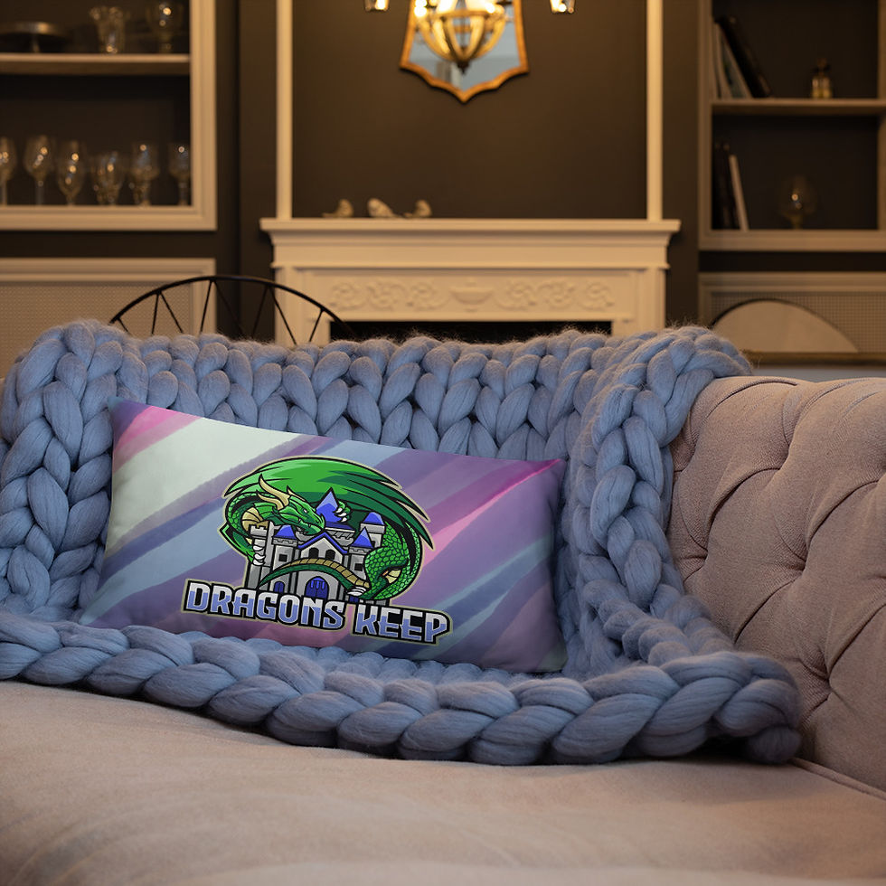 Thumbnail: Purple Swirl Pillow (Mascot Logo) - Soft & Smooth Texture