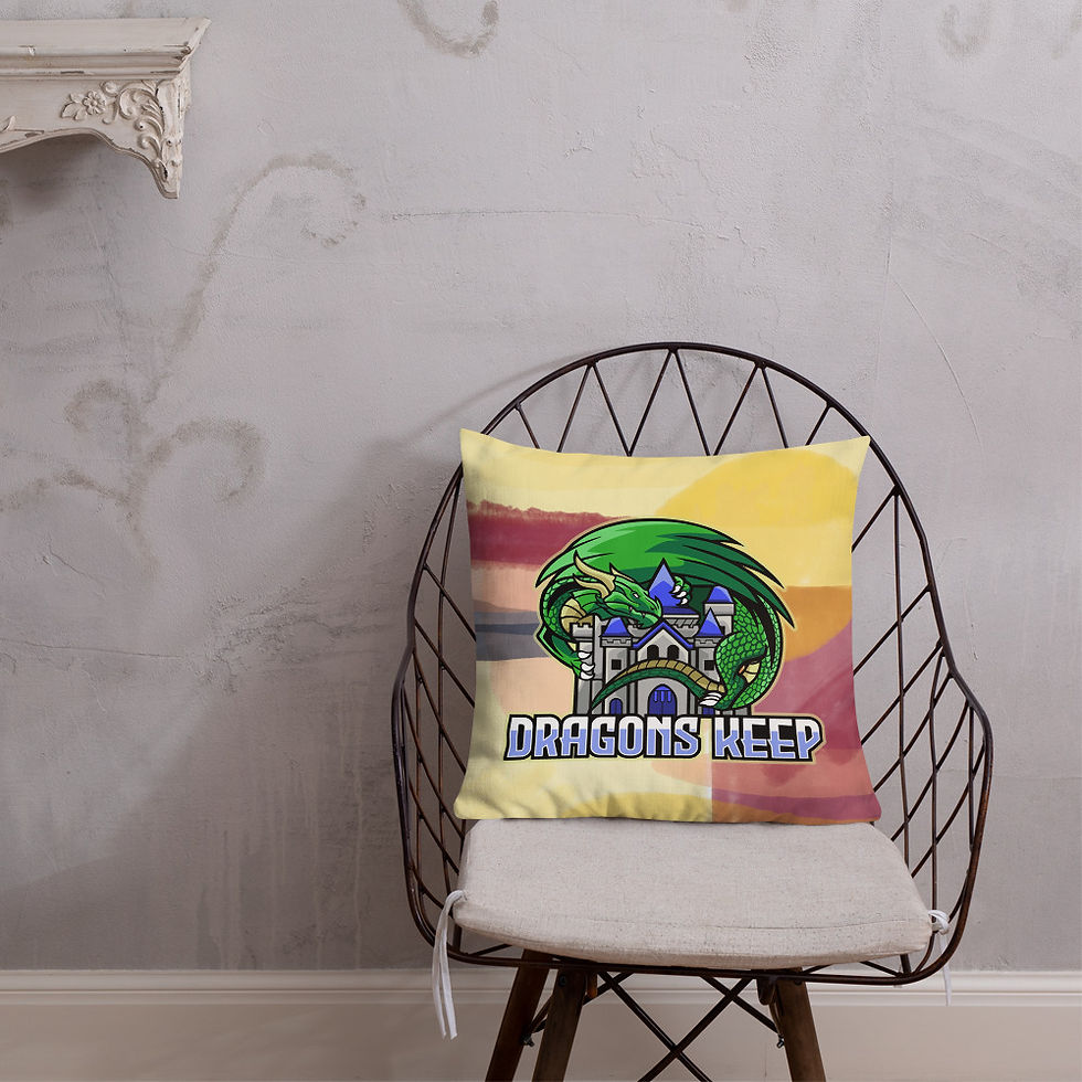 Thumbnail: Sunset Premium Pillow (Mascot Logo) - Soft & Linen Texture