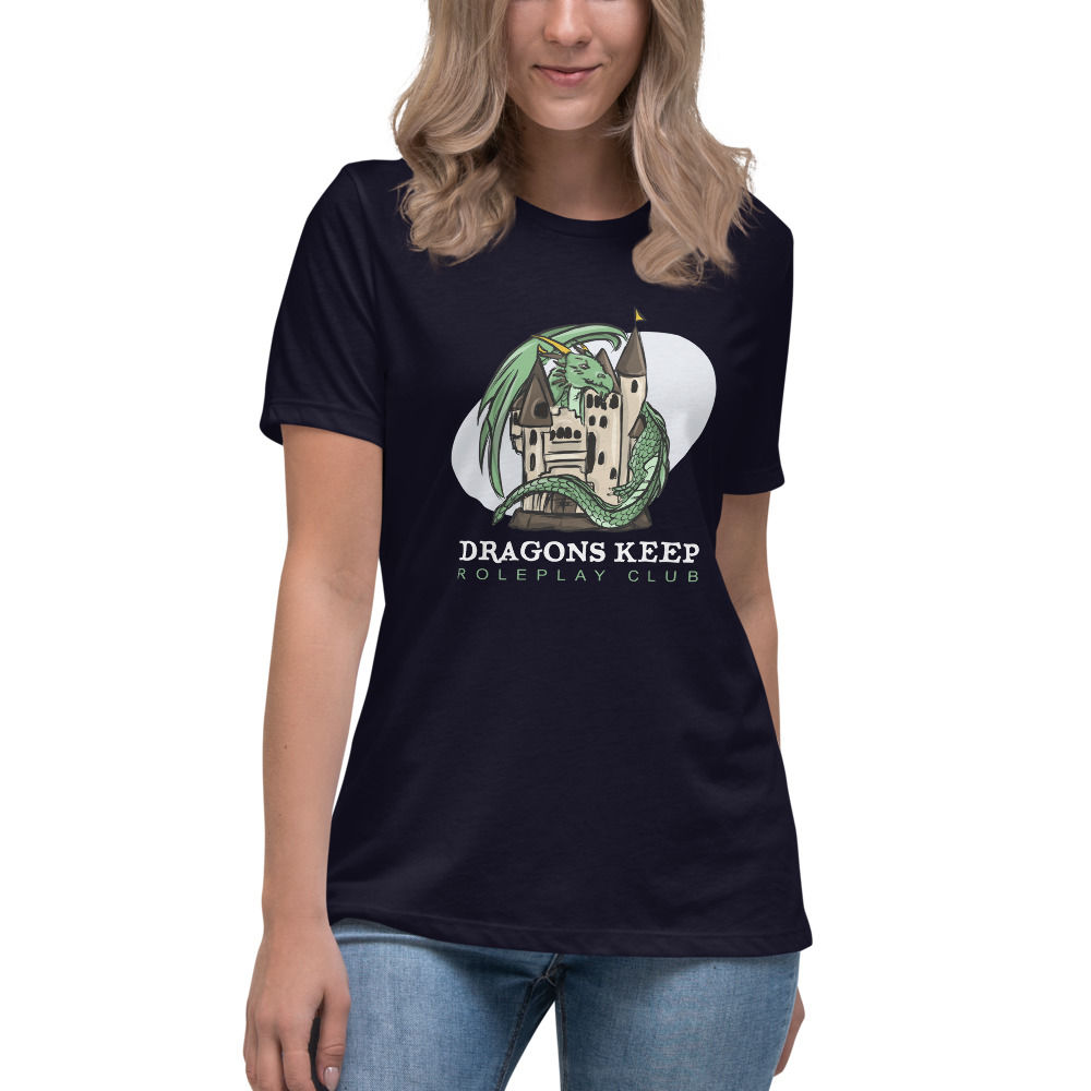 Women's Relaxed T-Shirt (White Logo) - Soft & Tailored Fit