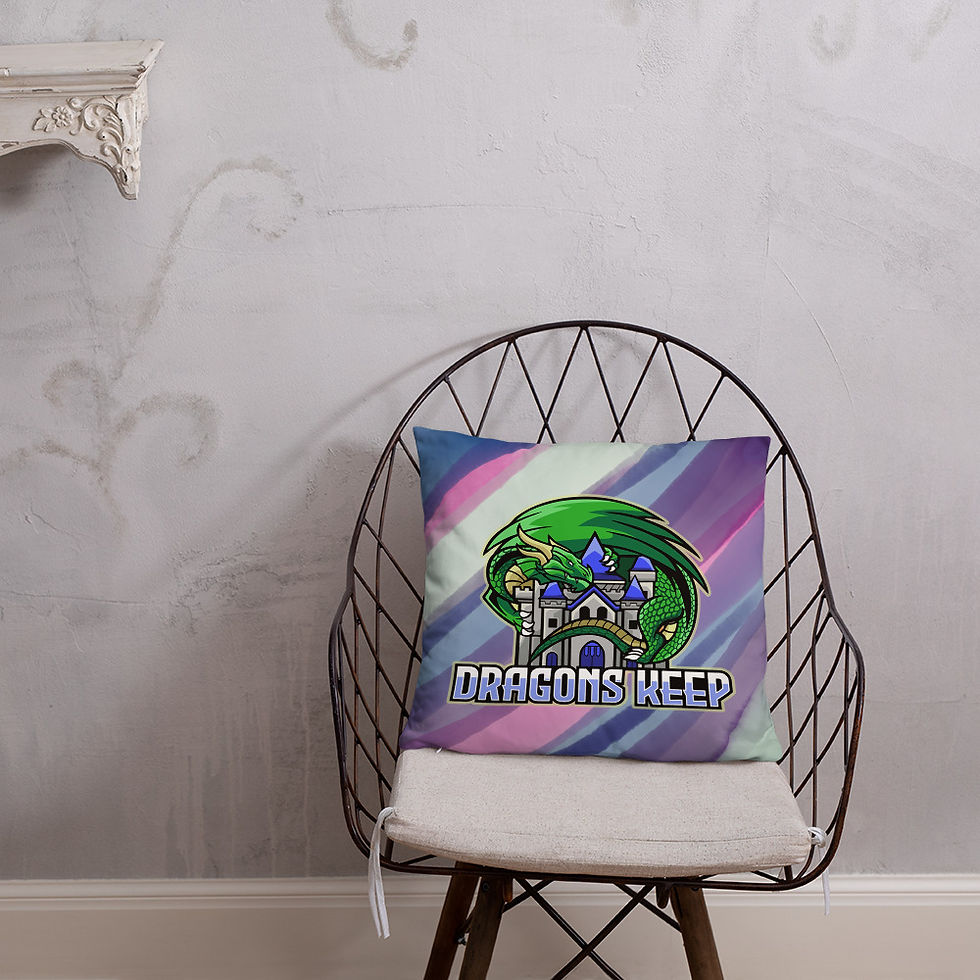 Thumbnail: Purple Swirl Pillow (Mascot Logo) - Soft & Smooth Texture