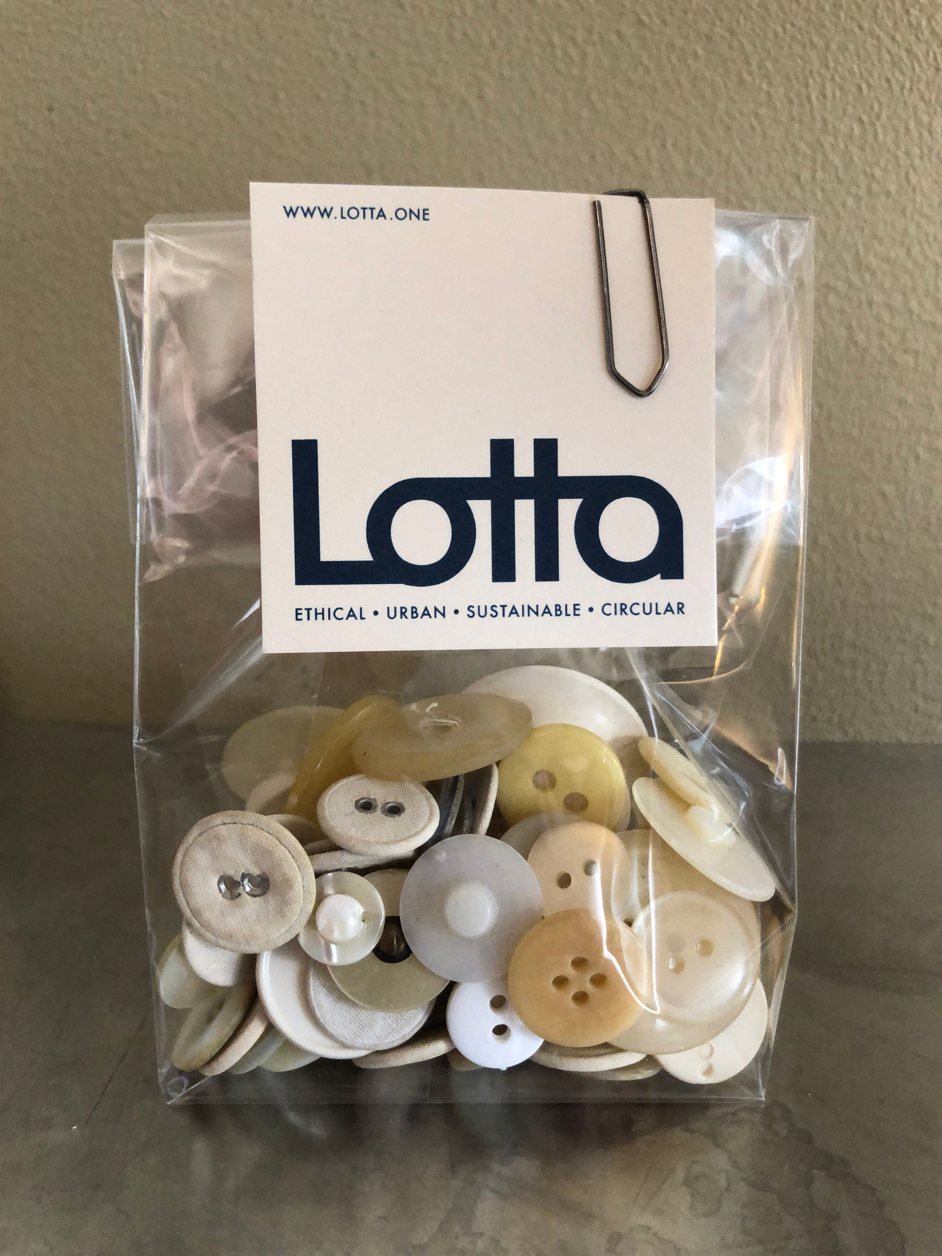 Selected Vintage Buttons Ivory
