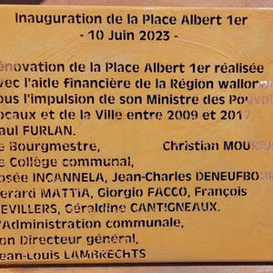 Inauguration Place Albert 1er Morlanwelz
