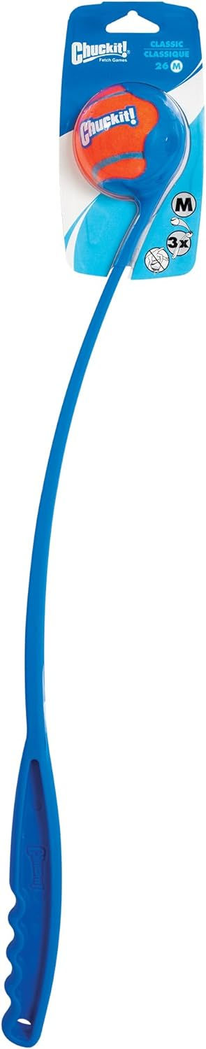 Chuckit Classic 26M Dog Ball Launcher, 26" Length, Includes Medium Ball (2.5") For Dogs 20-60 Pounds, Made in USA