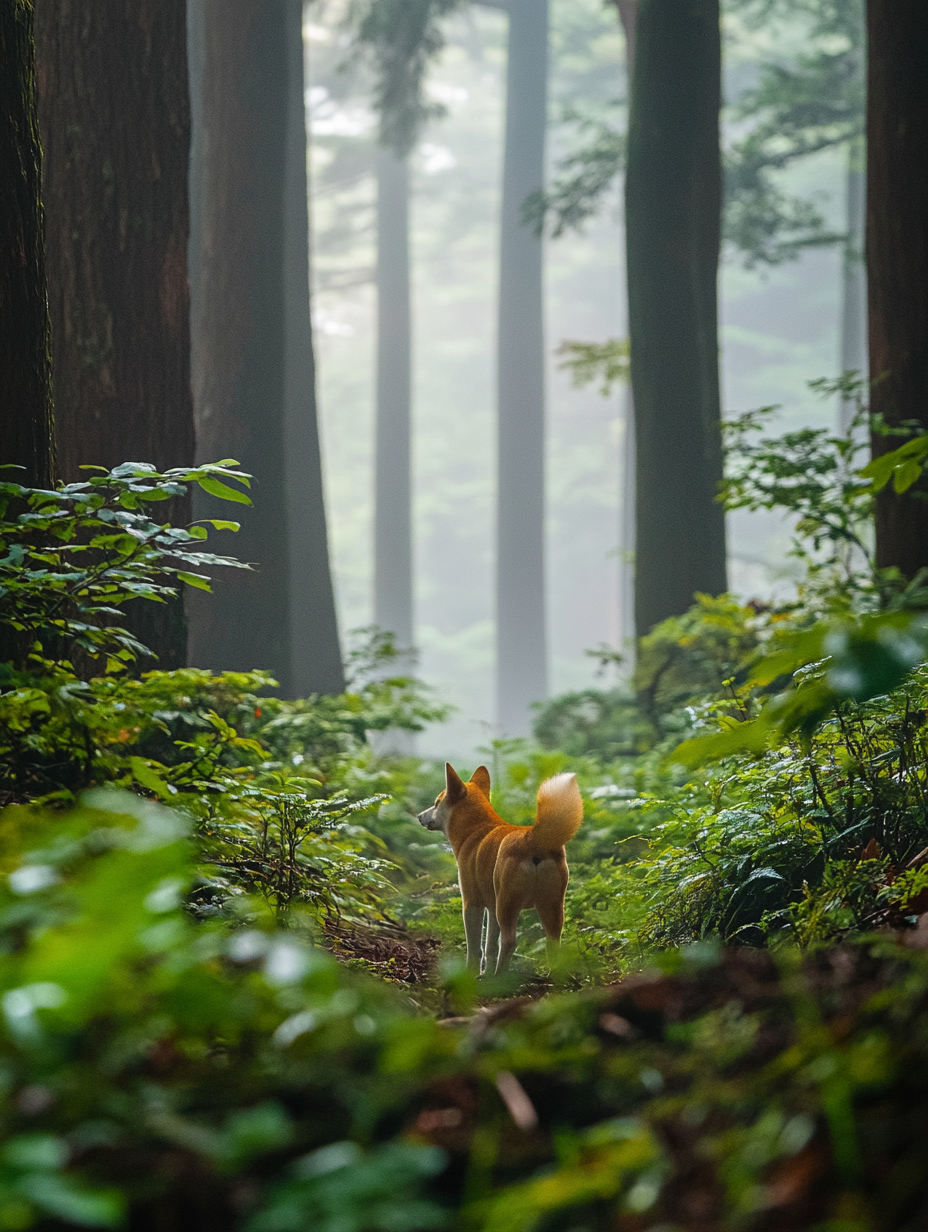 Shiba Inus originated in Japan and were bred to hunt small game in mountainous regions.