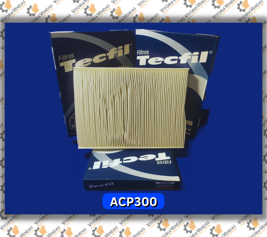 ACP300 KIT C/ 3 UNDS FILTRO PARA AR DE CABINE AKX35132-FAC300-1H0819644A-CF5663