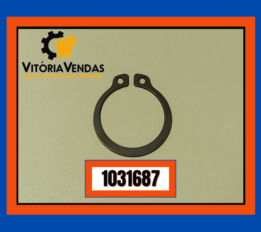 1031687 ANEL TRAVA PINO BARRA DIREÇÃO CASE-580H,SH,103-1687