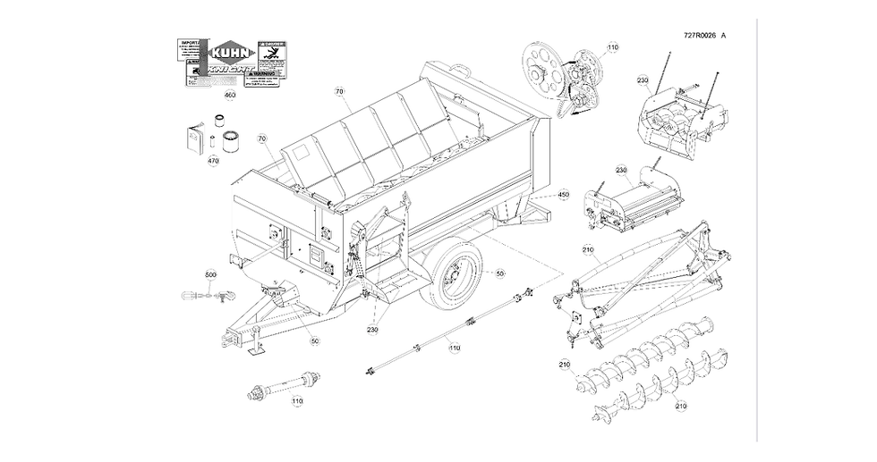Miniatura: RA136T CATÁLOGO DE PEÇAS EM PDF MISTURADOR KUAN-RA136T