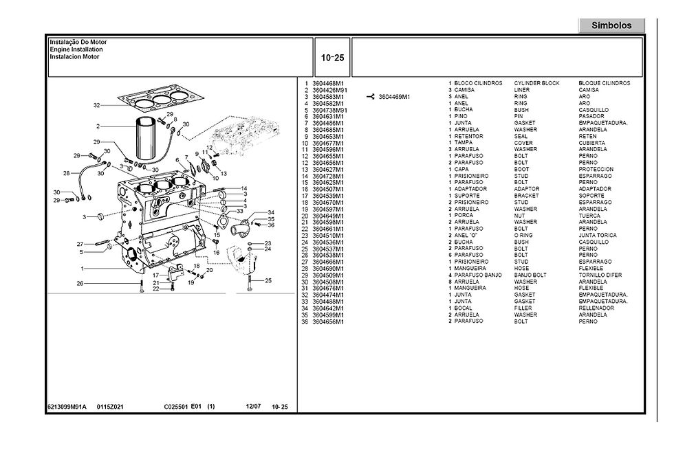 Miniatura: MF255 CATALOGO DIGITAL EM PDF-PEÇAS TRATOR MASSEY FERGUSON MF-255