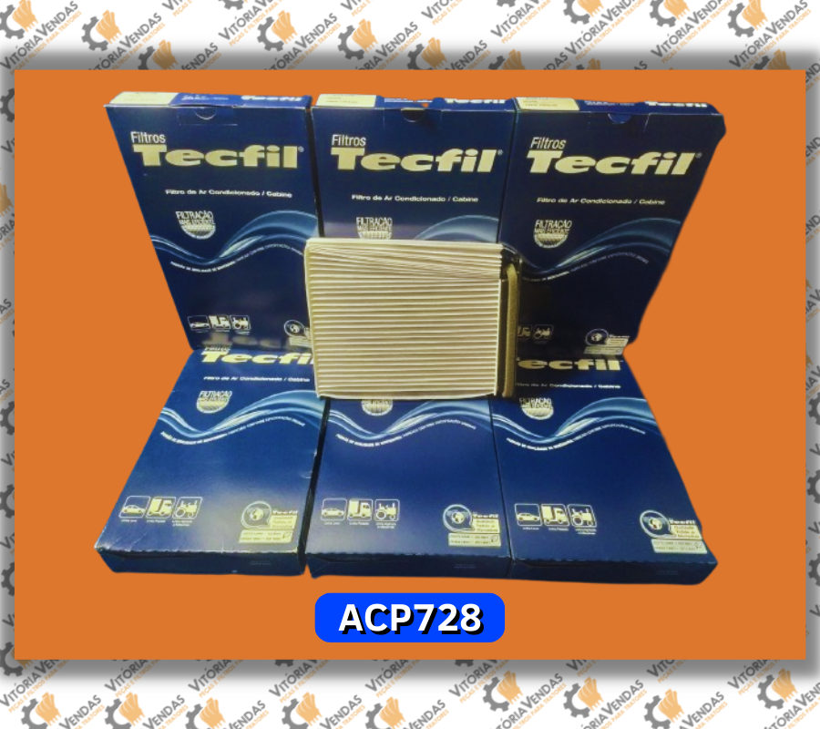 ACP728 KIT C/ 4 UNDS FILTRO DE AR CONDICIONADO / CABINEAKX1956-FAC728-27891EL00A