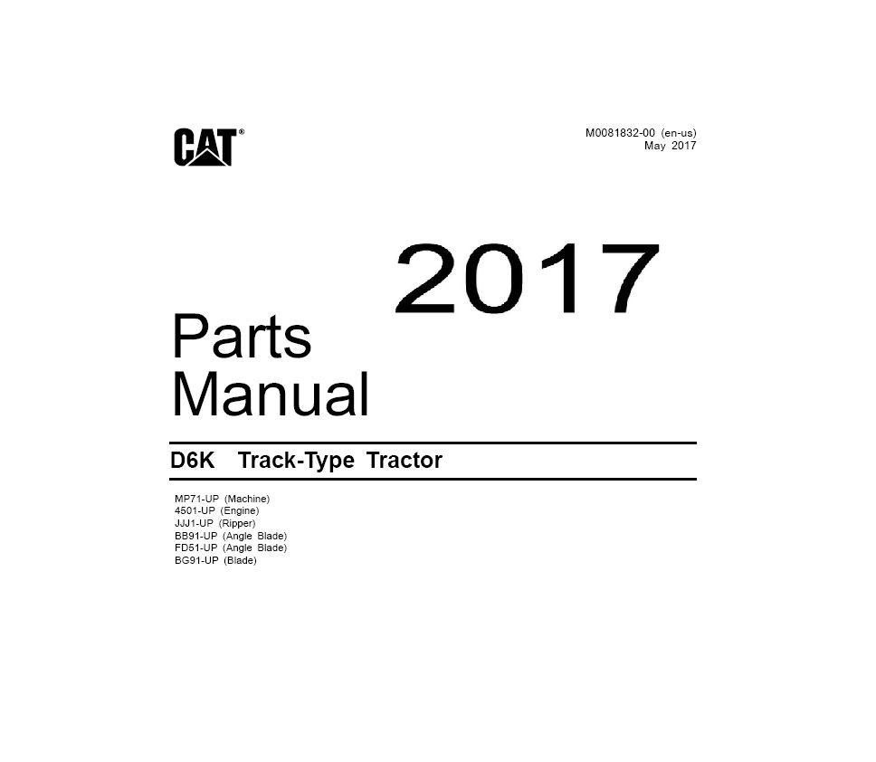 Miniatura: D6K CATALOGO EM PDF DE PEÇAS TRATOR DE ESTEIRA CATERPILLAR D6K