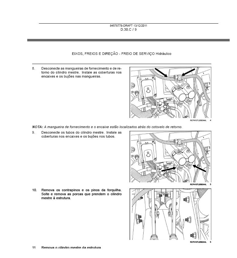 Miniatura: 580N Manual de Serviços Retro Escavadeira Case em PDF