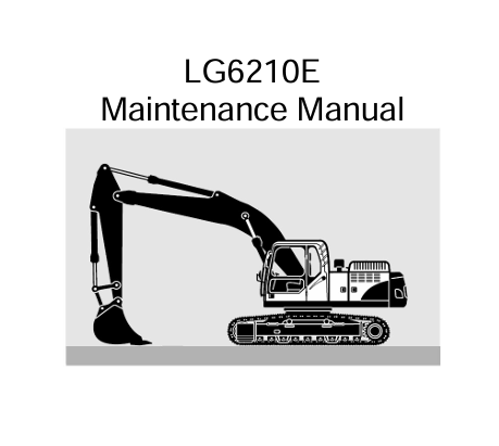 Miniatura: LG6210E MANUAL DE SERVIÇO EM PDF ESCAVADEIRA SDLG
