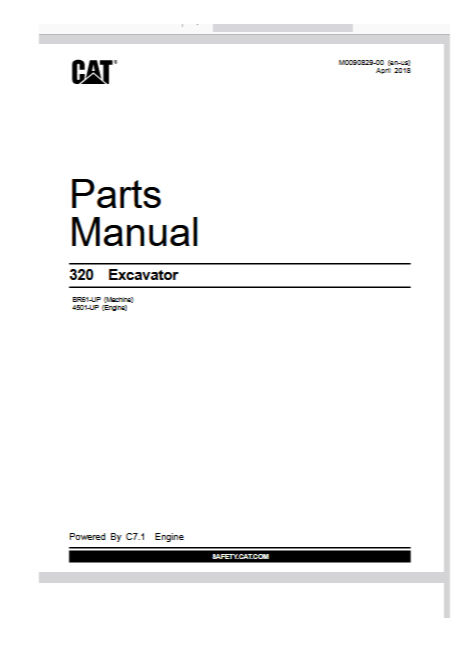 Miniatura: 320 CATALOGO DE PEÇAS EM PDF ESCAVADEIRA CATERPILLAR