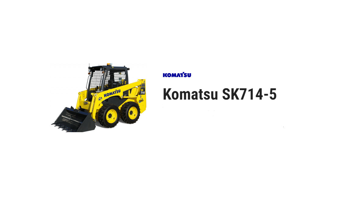 SK714-5 Manual de Loja e Serviços Em PDF-Minicarregadeira Komatsu-SK815-5