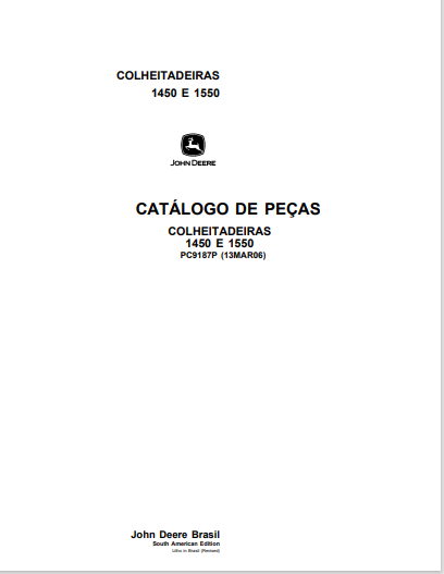 Miniatura: 1450 -1550 CATALOGO EM PDF-PEÇAS-1450- 1550 JOHN DEERE COLHEITADEIRA