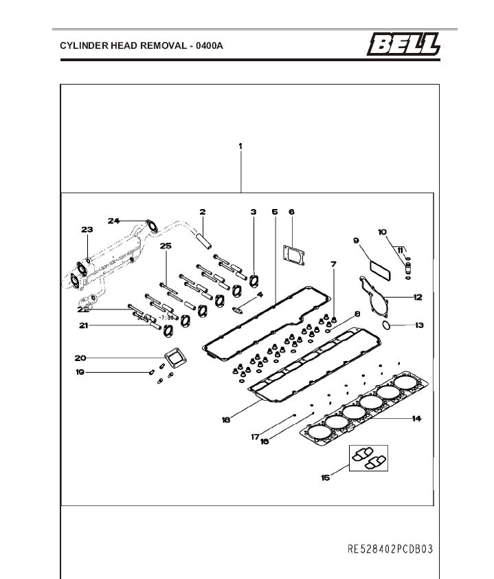 Miniatura: 770G CATALOGO DE PEÇAS EM PDF-JOHN DEERE -BELL -MOTONIVELADORA