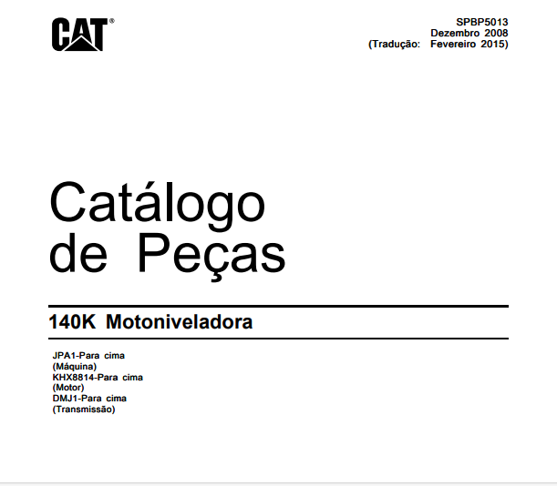 Miniatura: 140K CATALOGO EM PDF CATERPILLAR MOTONIVELADORA