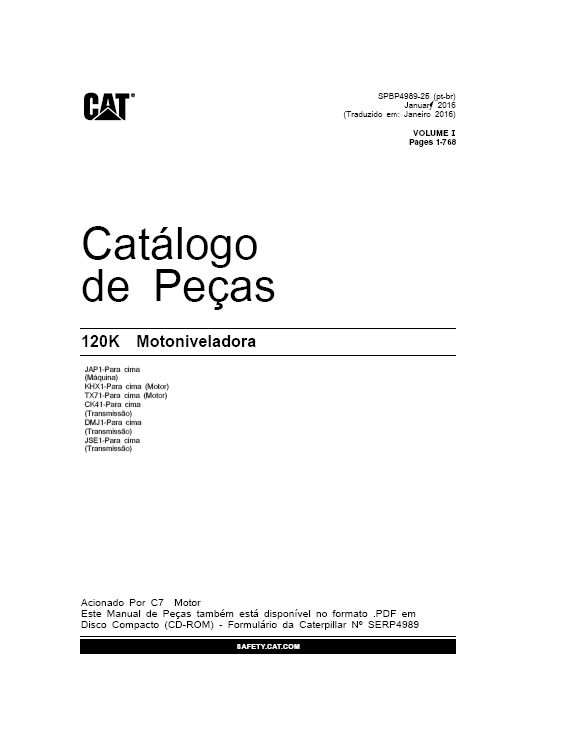 Miniatura: 120K CATALOGO DE PEÇAS EM PDF-CATERPILLAR 2016