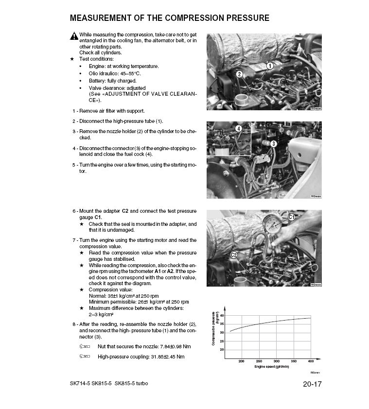 Miniatura: SK714-5 Manual de Loja e Serviços Em PDF-Minicarregadeira Komatsu-SK815-5