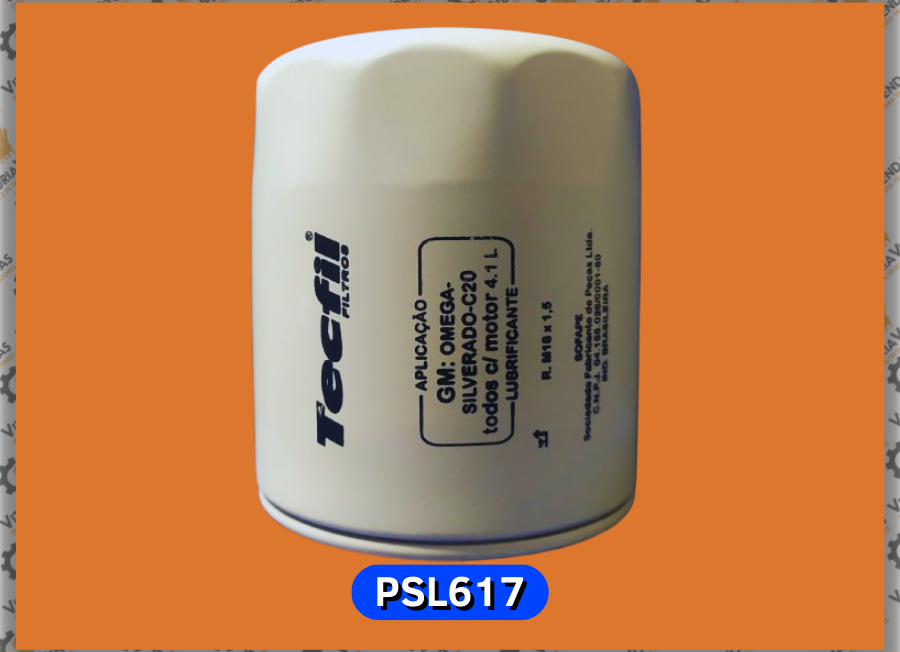 PSL617 FILTRO LUBRIFICANTE LB617-93205934-903205934-OC322-PH5426