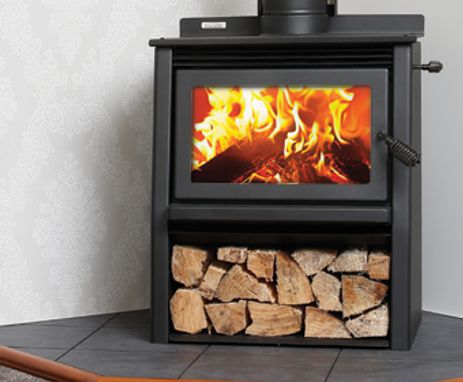 Wood fireplace