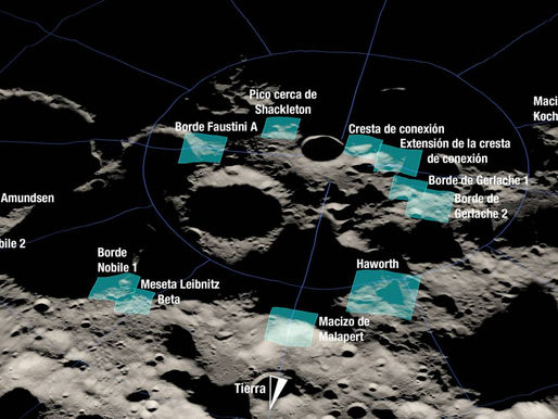 La NASA identifica trece regiones candidatas para un futuro alunizaje humano