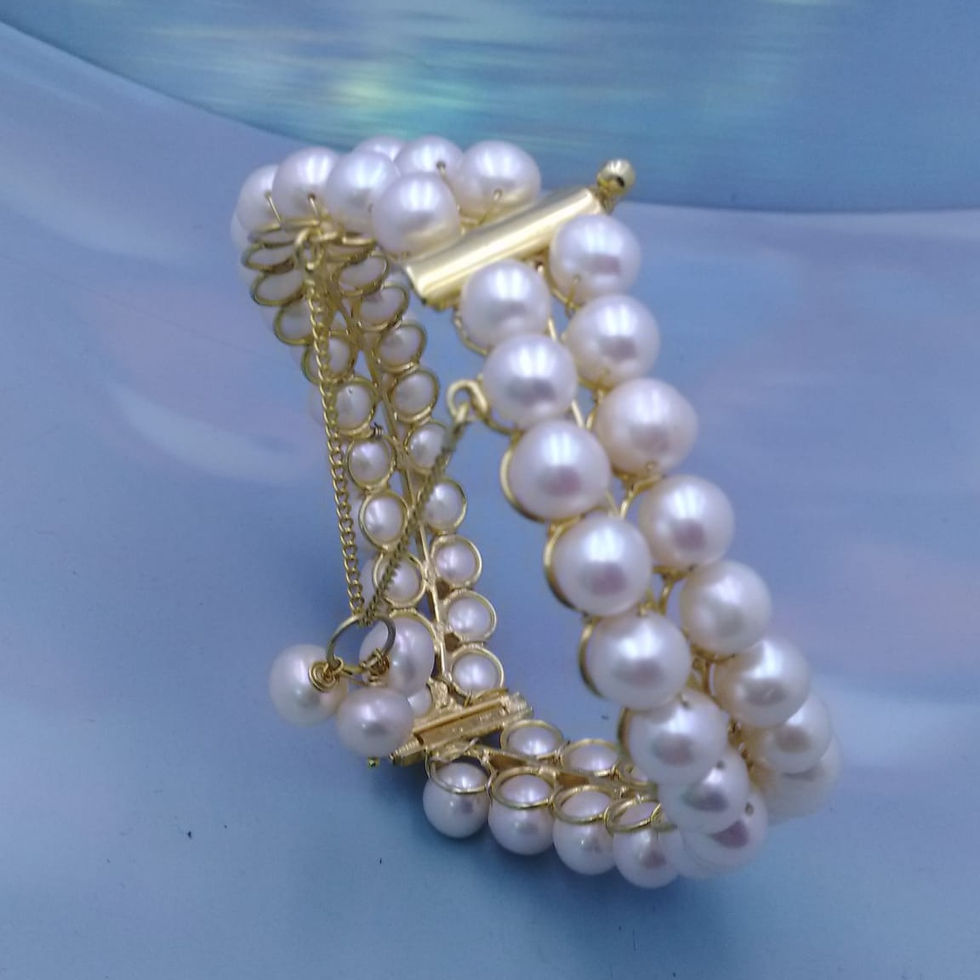 BLK231003 inci bileklik altın kaplama