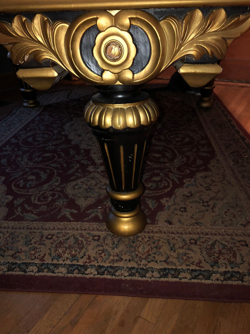 Thumbnail: George Steck Eastlake Style Victorian Carved Baby Grand Piano 6'