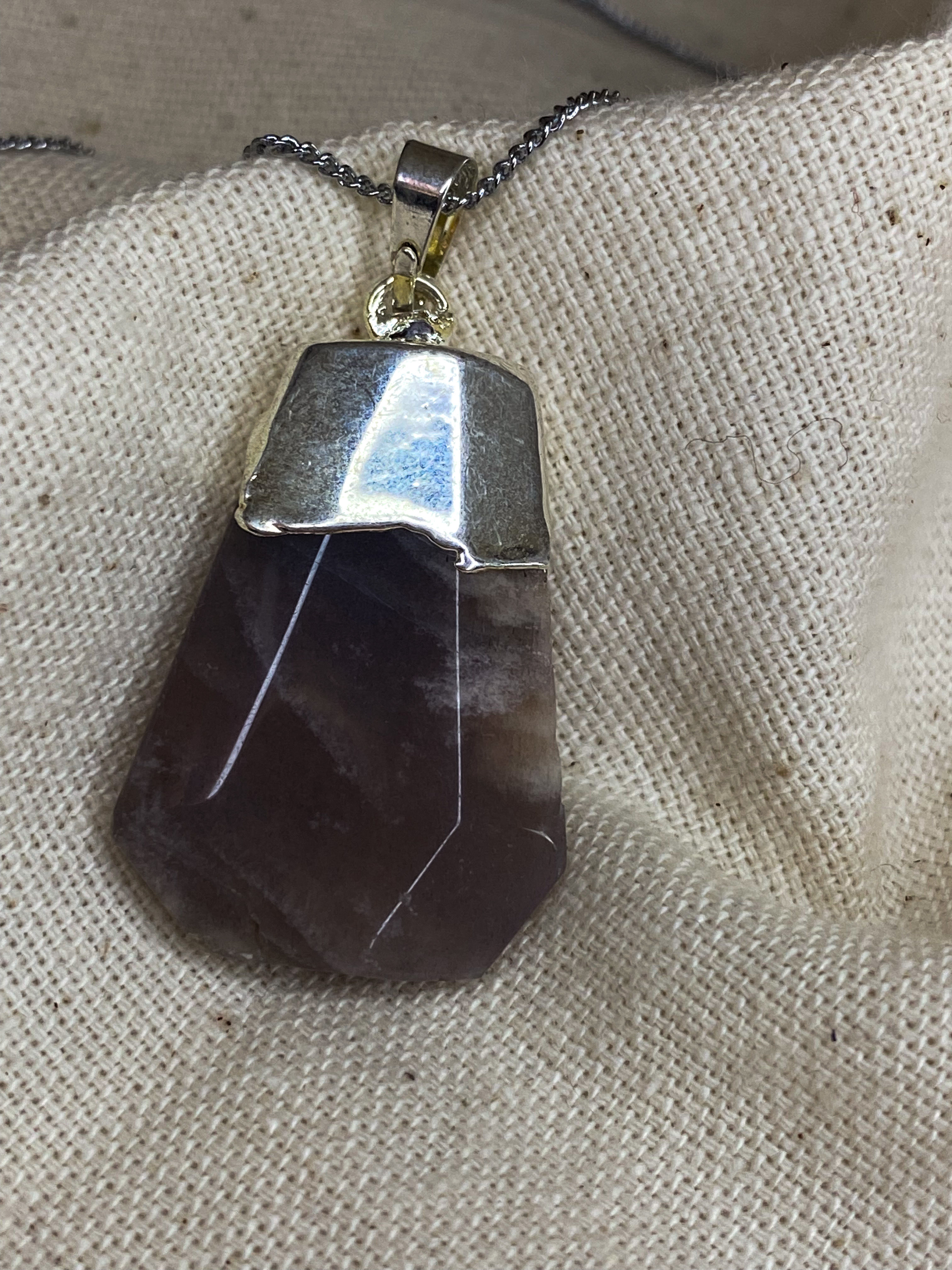 Saf Zihin Taşı Dumanlı Kuvars Kolye Ucu