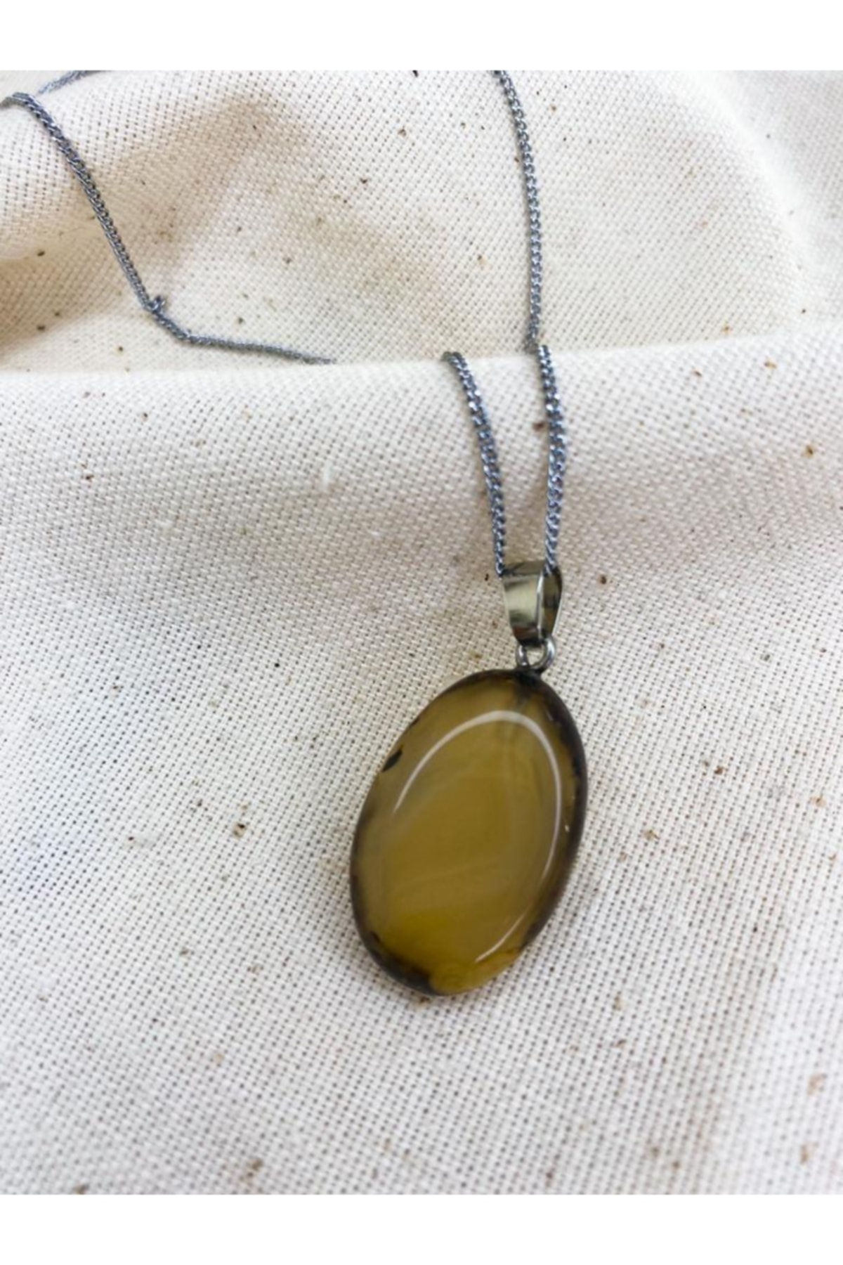 Koruma Taşı Akik Kolye Ucu