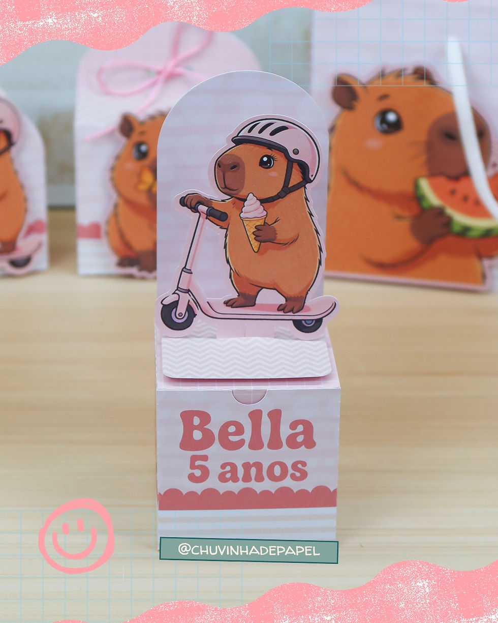 Miniatura: Kit Digital Capivara Rosa