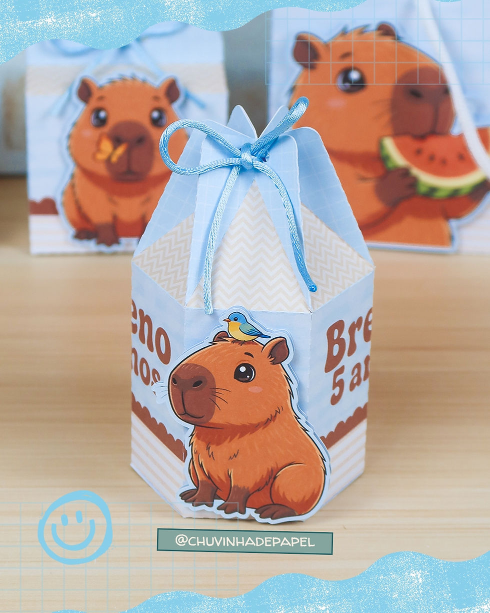 Miniatura: Kit Digital Capivara Azul