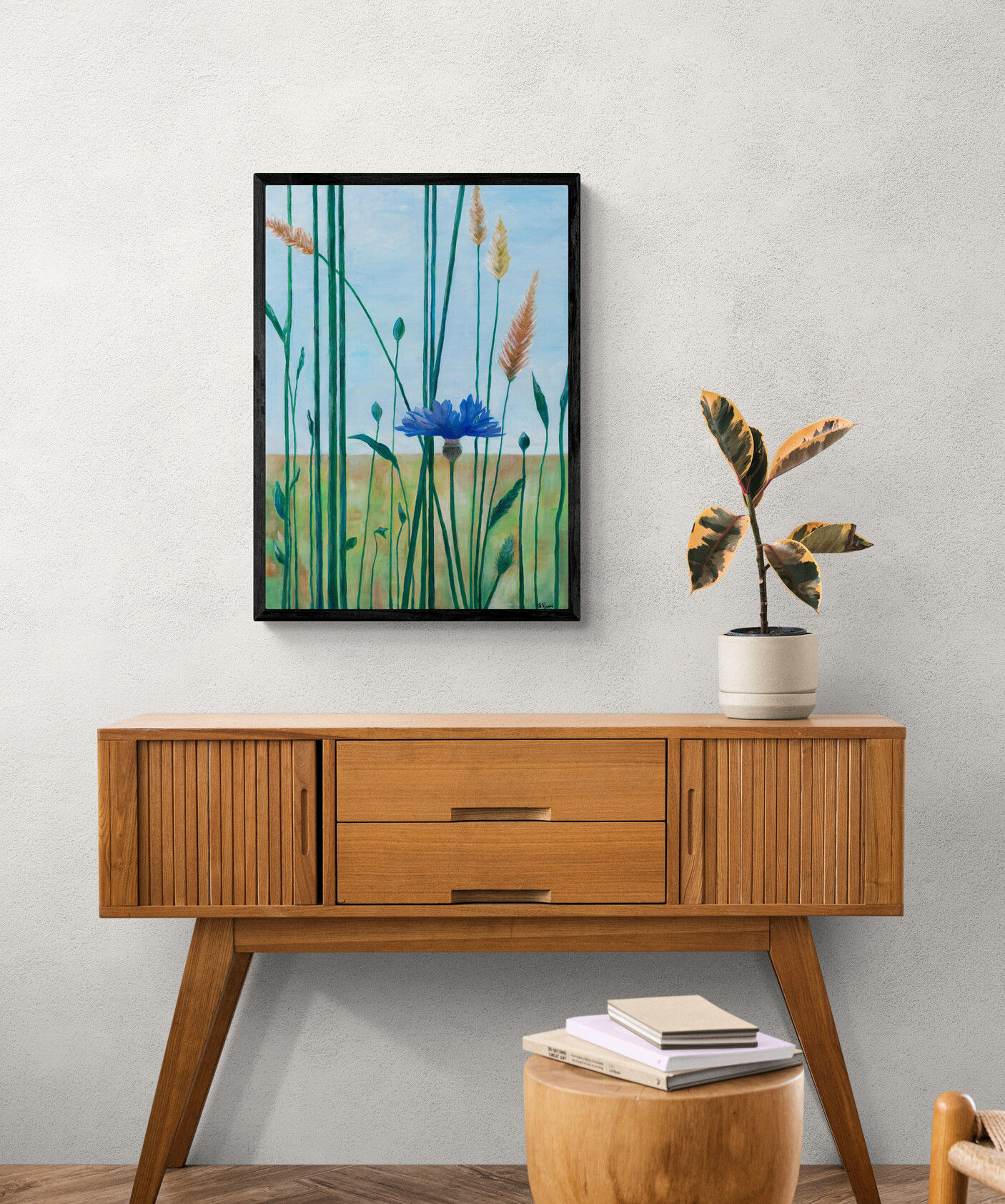 Flower of Hope Framed Canvas Print