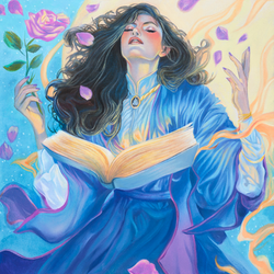 Marvel (MCU's) Agatha Harkness from 'Agatha All Along' and 'WandaVision' in oils! A 14x14, ready for any comic book fan!