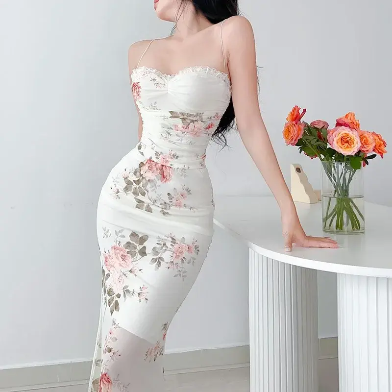 Elegant Flower Print Dress