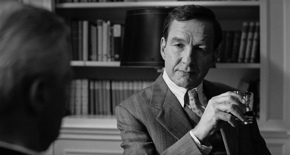 A Forgotten Man _ Michael Neuenschwander as Heinrich Zwygart with a glass in his hand _ we