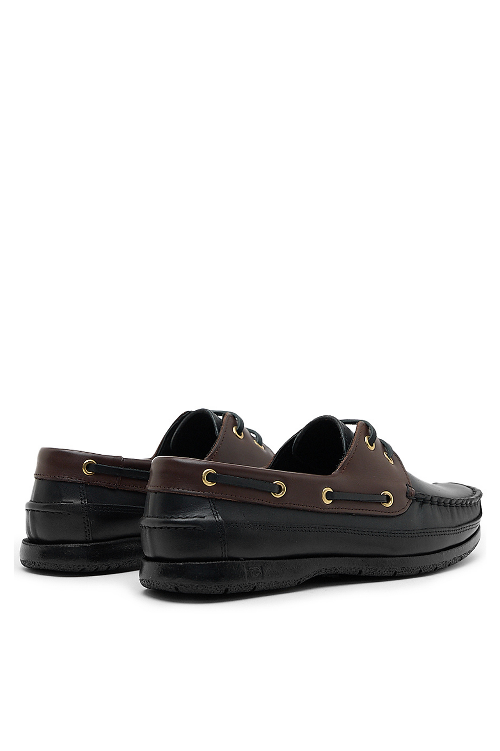 Thumbnail: Lace-Up Loafer Black-Brown